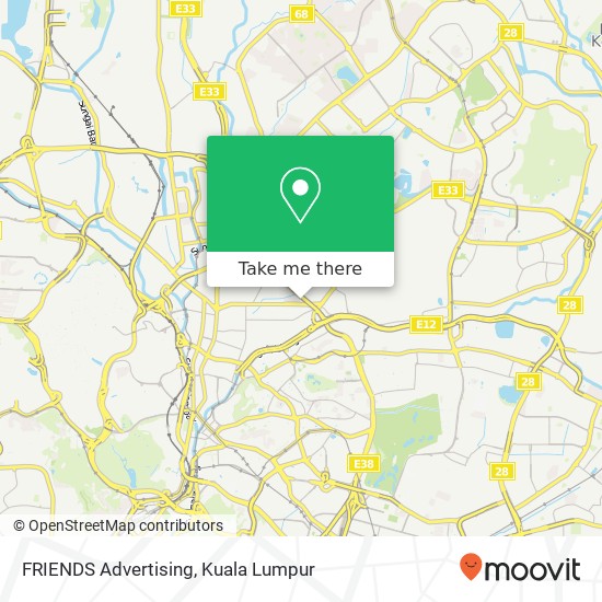 FRIENDS Advertising map