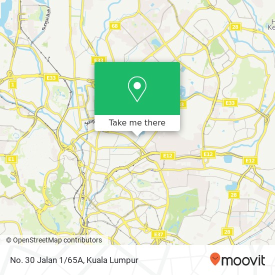 No. 30 Jalan 1/65A map