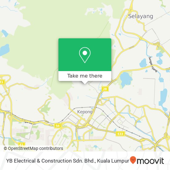 Peta YB Electrical & Construction Sdn. Bhd.