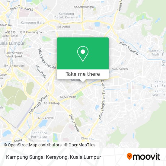 Peta Kampung Sungai Kerayong