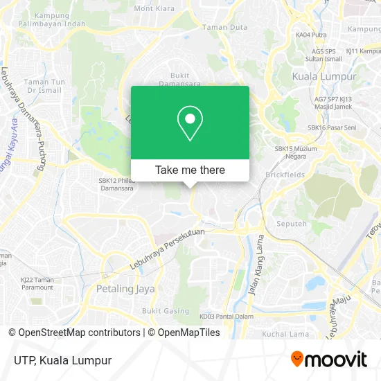 UTP map