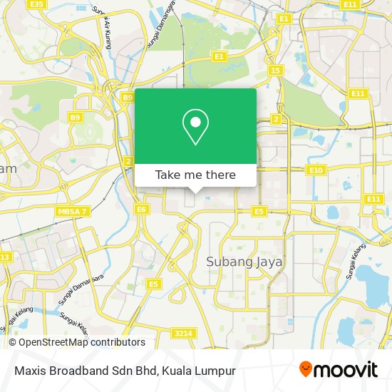 Maxis Broadband Sdn Bhd map