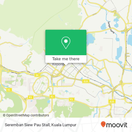 Seremban Siew Pau Stall map