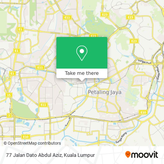77 Jalan Dato Abdul Aziz map