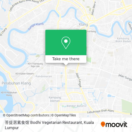 菩提居素食馆 Bodhi Vegetarian Restaurant map