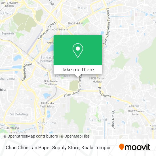 Chan Chun Lan Paper Supply Store map