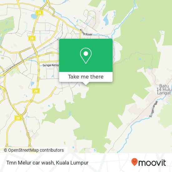 Tmn Melur car wash map
