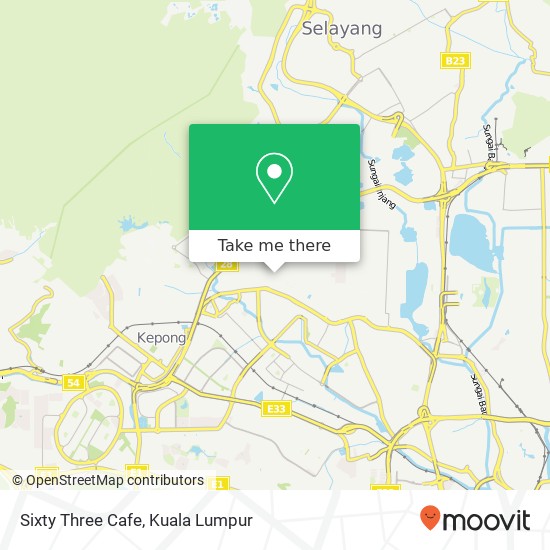 Sixty Three Cafe map