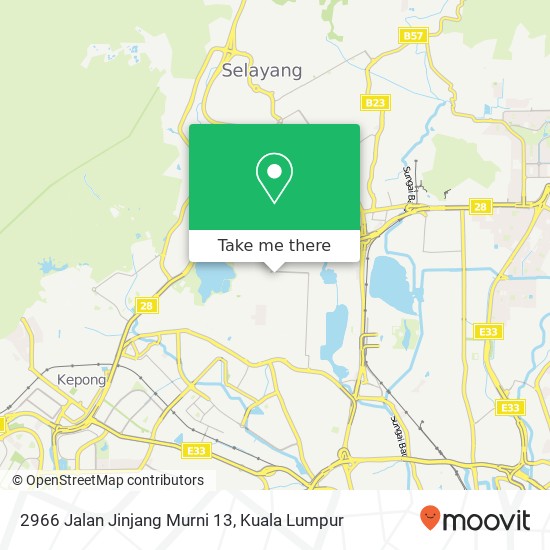 2966 Jalan Jinjang Murni 13 map