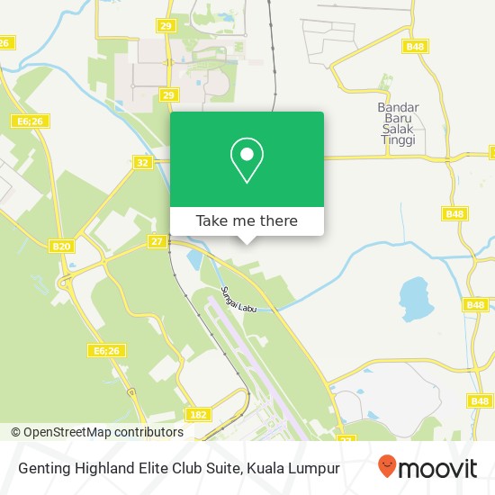 Genting Highland Elite Club Suite map