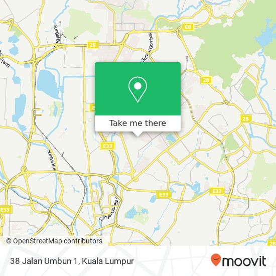 38 Jalan Umbun 1 map