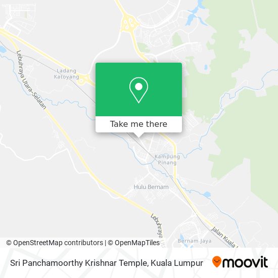 Sri Panchamoorthy Krishnar Temple map