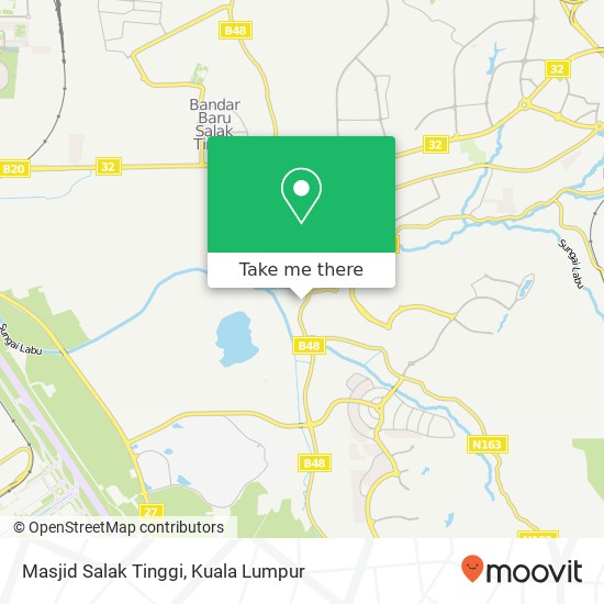 Masjid Salak Tinggi map