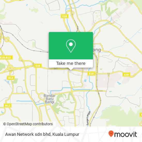 Awan Network sdn bhd map