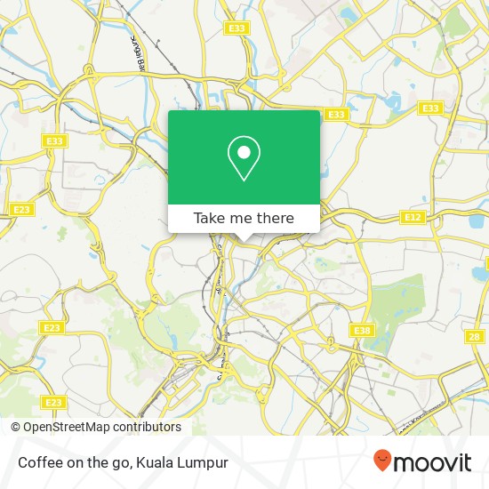 Coffee on the go map