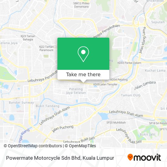 Powermate Motorcycle Sdn Bhd map