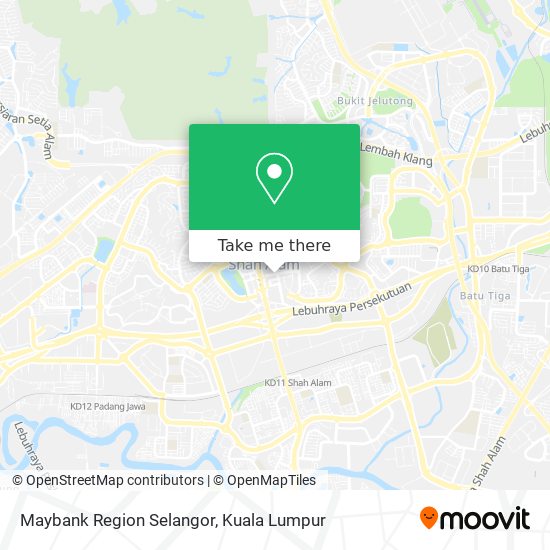 Maybank Region Selangor map