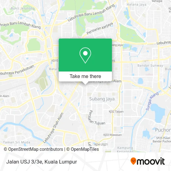 Jalan USJ 3/3e map