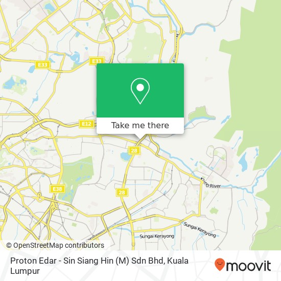 Proton Edar - Sin Siang Hin (M) Sdn Bhd map
