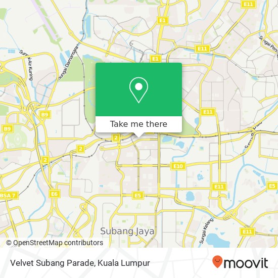 Velvet Subang Parade map