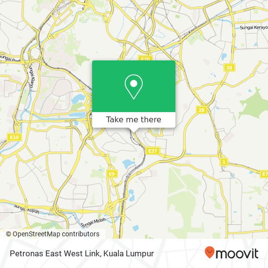 Peta Petronas East West Link