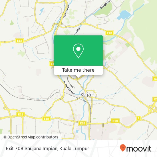 Exit 708 Saujana Impian map