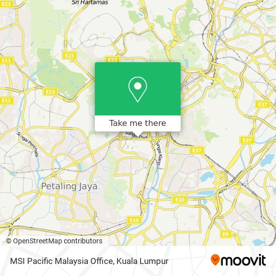 Peta MSI Pacific Malaysia Office