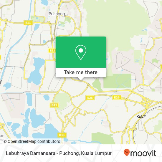 Lebuhraya Damansara - Puchong map