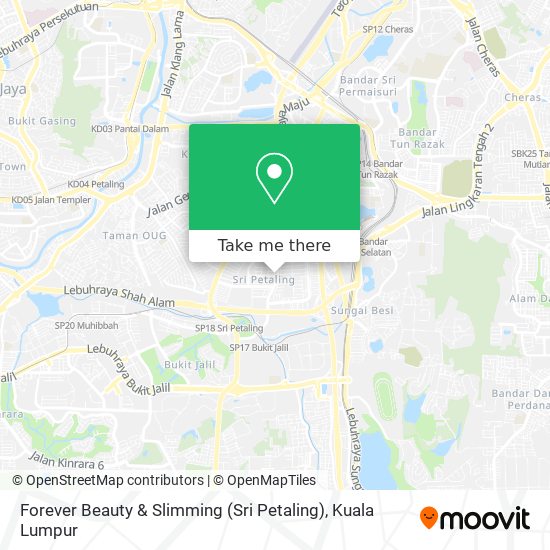 Forever Beauty & Slimming (Sri Petaling) map