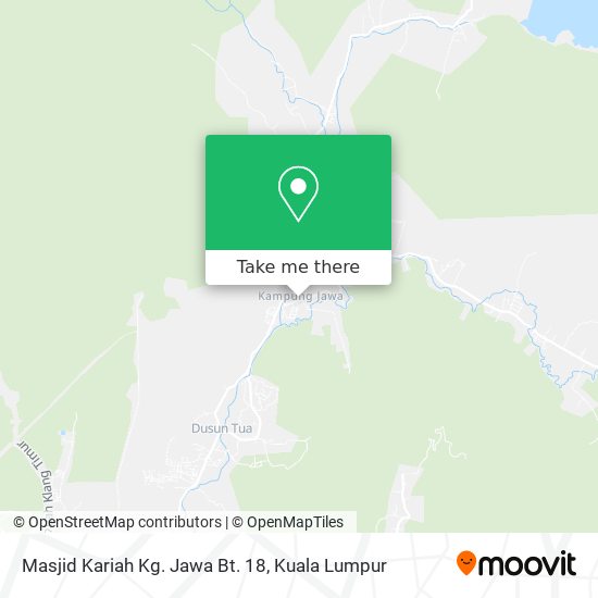 Peta Masjid Kariah Kg. Jawa Bt. 18