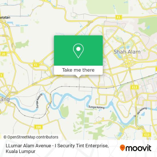 Peta LLumar Alam Avenue - I Security Tint Enterprise