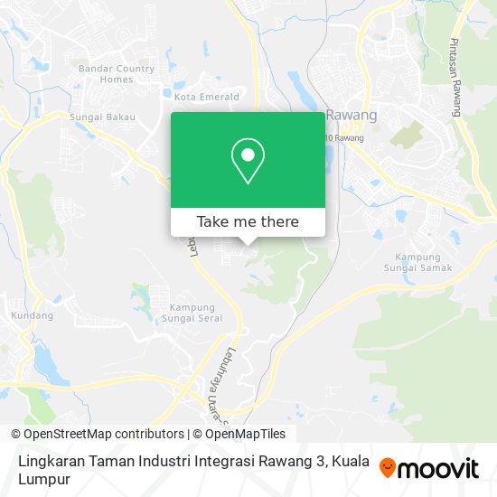 Lingkaran Taman Industri Integrasi Rawang 3 map