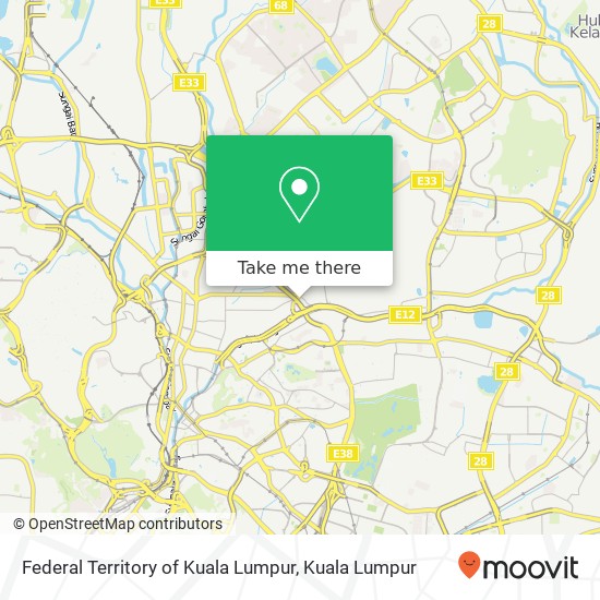 Peta Federal Territory of Kuala Lumpur
