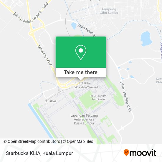 Starbucks KLIA map