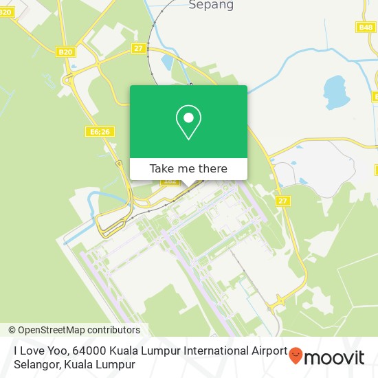 I Love Yoo, 64000 Kuala Lumpur International Airport Selangor map