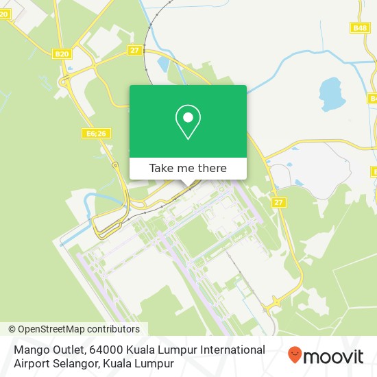 Mango Outlet, 64000 Kuala Lumpur International Airport Selangor map