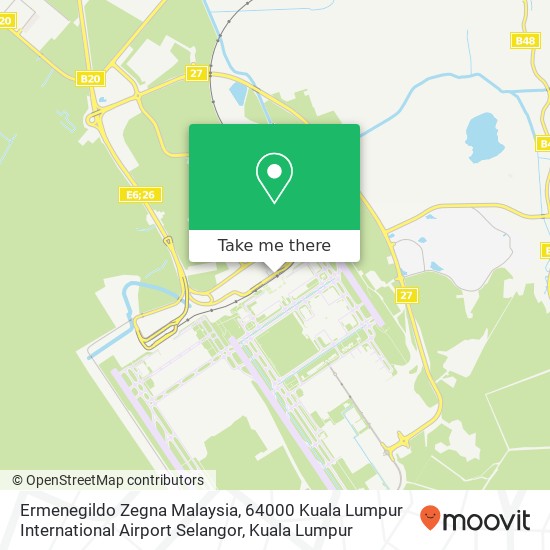 Ermenegildo Zegna Malaysia, 64000 Kuala Lumpur International Airport Selangor map