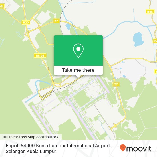 Esprit, 64000 Kuala Lumpur International Airport Selangor map