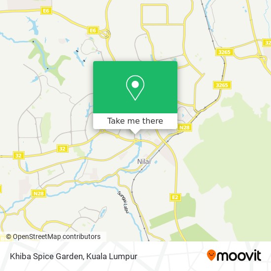 Khiba Spice Garden map