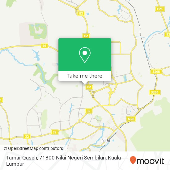 Tamar Qaseh, 71800 Nilai Negeri Sembilan map