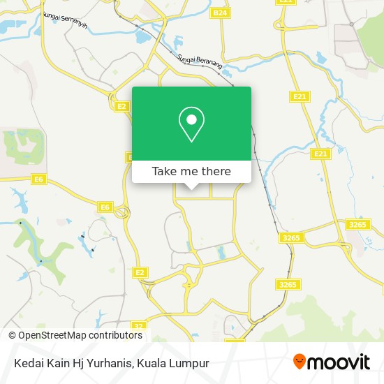 Kedai Kain Hj Yurhanis map