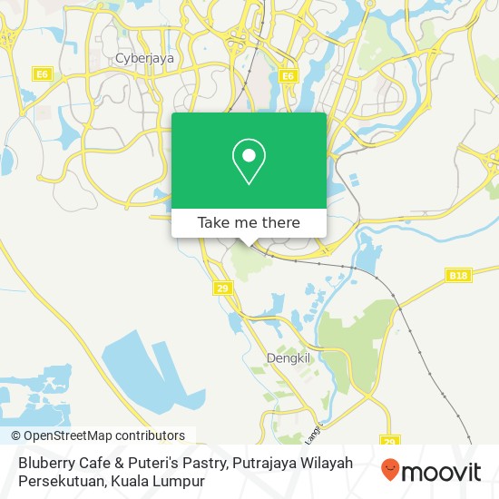 Bluberry Cafe & Puteri's Pastry, Putrajaya Wilayah Persekutuan map