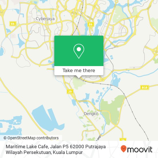 Maritime Lake Cafe, Jalan P5 62000 Putrajaya Wilayah Persekutuan map