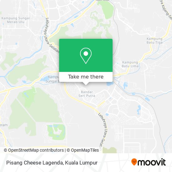 Pisang Cheese Lagenda map