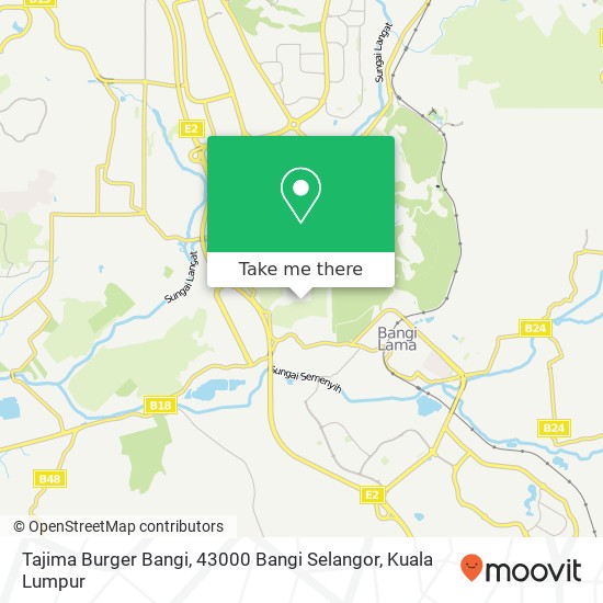 Peta Tajima Burger Bangi, 43000 Bangi Selangor