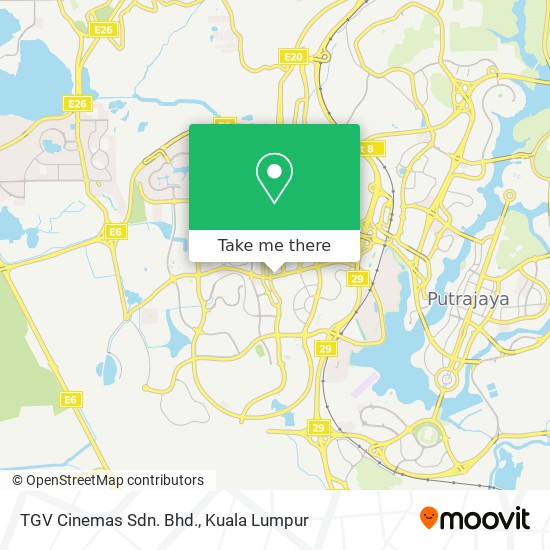 TGV Cinemas Sdn. Bhd. map