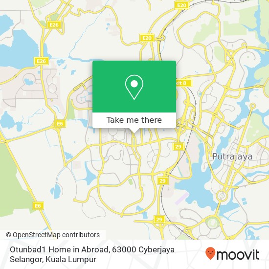 Peta Otunbad1 Home in Abroad, 63000 Cyberjaya Selangor