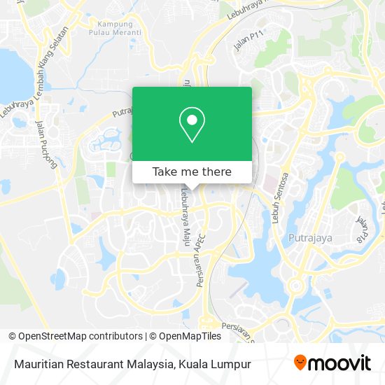 Mauritian Restaurant Malaysia map