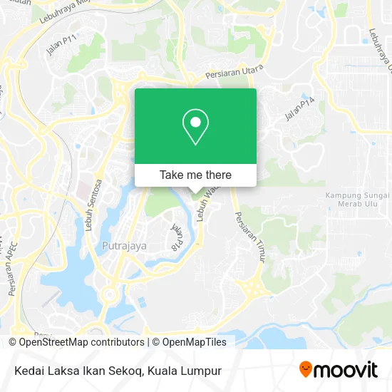 Kedai Laksa Ikan Sekoq map