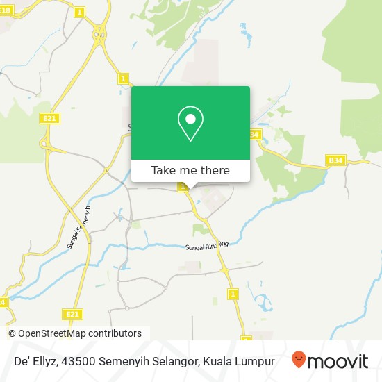 Peta De' Ellyz, 43500 Semenyih Selangor